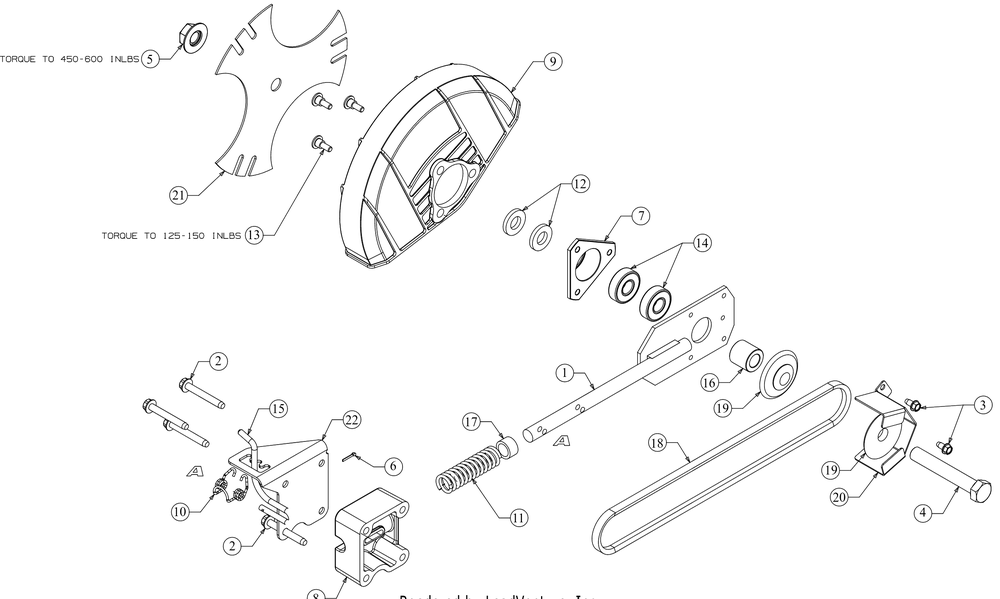 Blade Diagram and Parts List for LE100 (25B552J710)(2017) Cub Cadet Edger